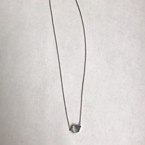 Kendra Scott Rhodium Tess in Slate Cats Eye